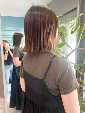 ノエ トトン(noe tton) 切りっぱなしボブ×透明感カラーA-24