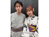 【men'sセット浴衣プラン】ヘアセット+浴衣着付け