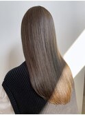 【sui hair studio富塚町】質感柔らか縮毛矯正 オリーブベージュ