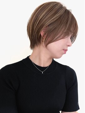 ゴカン バイ ジル ブラン 名古屋(Gokan by JIL BLAN) ハイライトバレイヤージュダブルカラーショートカット30代40代