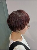 マッシュショート/白髪ぼかし/ニュアンスパーマ/30代/40代/50代