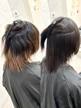 シンズ 銀座(sins) 硬くて扱いにくい髪質が、sinsストレートで理想のサラ艶髪に♪