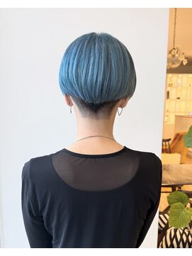 ルッツ(Lutz. hair design) 【髪質改善ブリーチ】Mint blue【千代田彩夏】0524