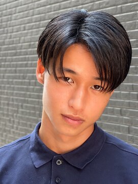 エルマーク 渋谷(L-MARK) センターパートニュアンスパーマ韓国カルマパーマコンマヘア