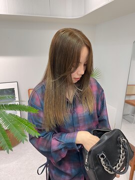 ミーム 原宿 表参道(meme) ☆ハイトーンブリーチミルクティーカラーホワイトベージュカラー