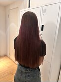 ピンクレッドカラー