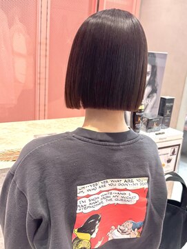 ロンドポレール 北千住(Lond polaire) くびれヘア/アプリコットオレンジ/レイヤー/ショートボブ/韓国