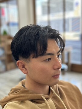 マッシュ × ツーブロック