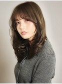 ロングレイヤー小顔顔まわりカット