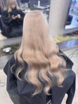 エン 栄店(enne) 大人ガーリー/ダークアッシュ/ミディアムレイヤーカット/栄