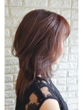 松本平太郎美容室 国立店 30代40代50代60代×セミディレイヤー×イノアカラー