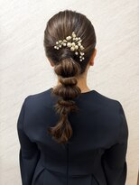 エレノア 目黒店(Eleanor)&nbsp;【ヘアセット】綺麗め編み下ろしポニー
