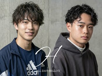 オールデイハローズ 草津店(ALL DAY HELLO'S)の写真/メンズサロン【完全個室】≪朝のスタイリングを5分短縮≫カット+パーマ+眉カット+TR¥10500~