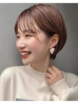 シノヤ 東根店(Shinoya)&nbsp;ナチュラルマッシュショート/ピンクオレンジ/20代30代40代