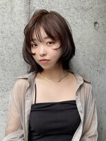 エミュ 中央駅店(eMu)&nbsp;ウルフボブ×こっくりブラウン