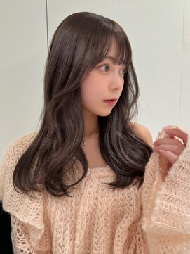 エヌアイ オモテサンドウ(ni omotesando) 大人かわいい◇暗め透明感ショコラグレージュ顔周りレイヤー