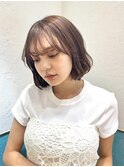 ラテグレージュ/レイヤーボブ/韓国巻き/結べるレイヤー/立川