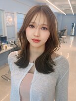 モナザスカイ 栄(MONA the SKY)&nbsp;【MONA】韓国風/くびれ巻き/ロングレイヤー/ミルクベージュ
