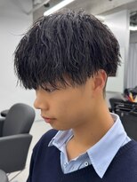 エルマーク 本山(L-MARK)&nbsp;マッシュヘア/黒髪/メンズカット/men's/フェザーパーマ