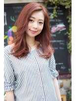 アドラーブル 長岡リップス旭岡店(adorable)&nbsp;透明感×オレンジベージュ★大人可愛い無造作カール