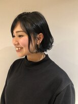 ヘアサロン ビータ(Hair salon BITA)&nbsp;◎ワンレン切りっぱなしボブ×ブルーブラック