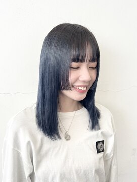ココ 原宿(KOKO) 黒髪小顔クラゲヘアーオリーブグレーココアベージュ姫カット