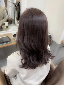 ネオリーブアイム 横浜西口店(Neolive aim) くびれミディアム ラベンダーグレー韓国ヘア【横浜】