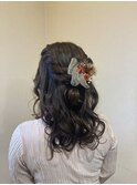 ハーフアップ