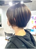 30代40代大人女性/前髪ありショートボブ/ショートヘア/髪質改善