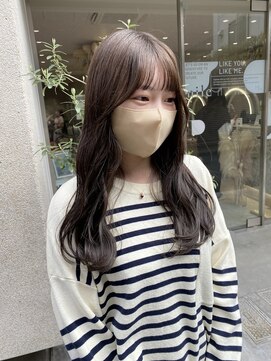 マイル 渋谷(mile) ブリーチなしオリーブベージュ