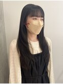【 YOKE 】ロングレイヤーシャギー顔まわり大人可愛い韓国小顔