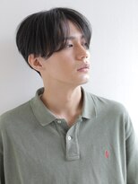 イヴォークトーキョーオーサカ(EVOKE TOKYO osaka)&nbsp;ニュアンスパーマ センターパート マッシュ