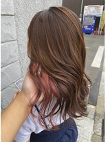 ロカリタ フォー ヘアー 千本丸太町店(ROCAReTA FOR HAIR) イヤリングカラー/ピンクオレンジ