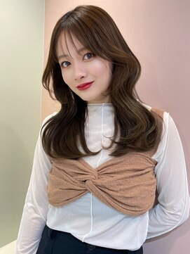 グロー 大宮(GLROW) グレージュカラー顔まわりカットくびれヘア前髪カット