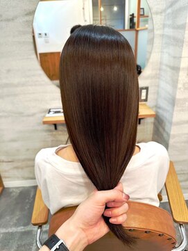 ジーナ 船橋(Zina) 髪質改善*ロングレイヤーグレーベージュ*美髪【Zina船橋】