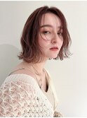 20代30代イメチェン大人可愛い外はねボブ/センターパートボブ