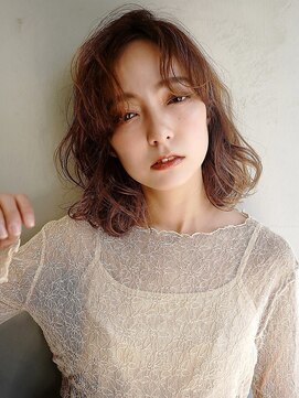 オーバーヘアー 所沢店(over hair) 【over hair】 アンティークベージュ×パーマ