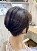 毛流れゆるパーマショートver