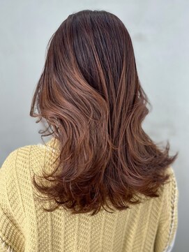 アイティーバイアルバム 松戸店(IT by ALBUM) くびレイヤー美髪ミルクティーピンクレイヤーロング_ba489781