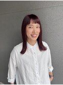 ブリーチなしローズピンク