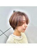 ハンサム丸みショートボブ/ショート//前髪/丸みショートボブ