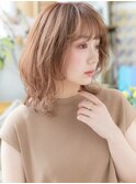 外国人風ハイトーンカラー抜け感小顔ロブc5大宮20代30代40代