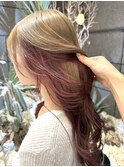 【ナツミ】全頭ブリーチで明るめインナー？？