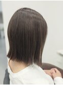 グレージュ/切りっぱなし/ボブ/透明感