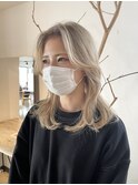 ミルクティーベージュメルティカラーホワイトグレージュ