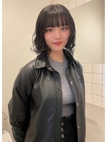 チーカ(chica)&nbsp;ぱっつん前髪 + ボブパーマ