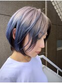 デザインカラーケアブリーチダブルカラーディープブルールーツ
