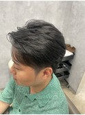 アップバング　ニュアンスパーマ　フェードショート 【YUKI】