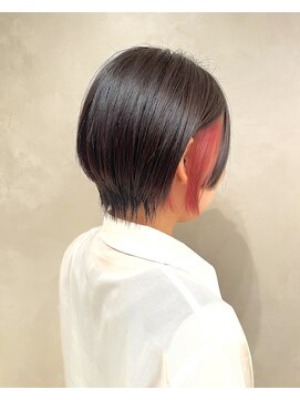モッズ ヘア みなとみらい店(mod's hair) 『イヤリングカラー&ショートボブ』桜木町/みなとみらい