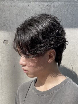 フレイバ 吉祥寺(FLAVA) フェザーパーマ フェザーショート マッシュウルフ 毛流れ